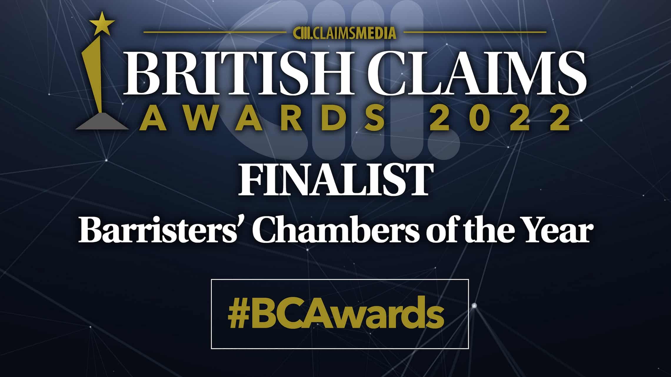 Parklane Plowden Chambers are shortlisted at the British Claims Awards 2022